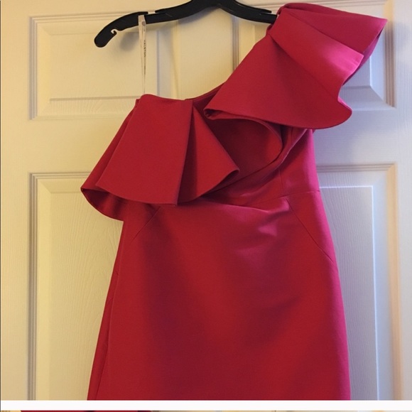 Halston Heritage Asymmetrical Dress - Picture 3 of 6